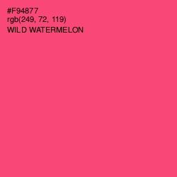 #F94877 - Wild Watermelon Color Image